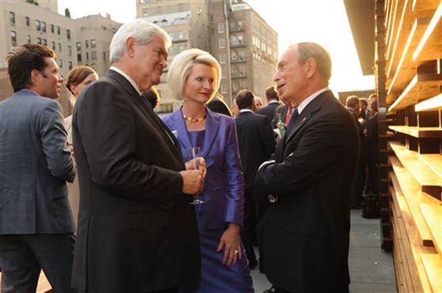 Newt and Callista Gingrich with Bloomberg